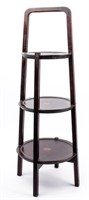 Furniture 3 Tier Pie Stand with Marquetry Inlays