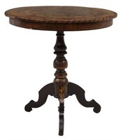CONTINENTAL PARQUETRY-TOP OCCASIONAL TABLE