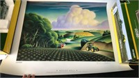 JD Print Moonlit Night, Napa Valley Vineyards,