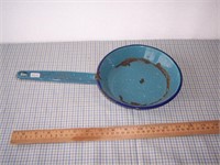 Little Vintage Blue Enamel Pan