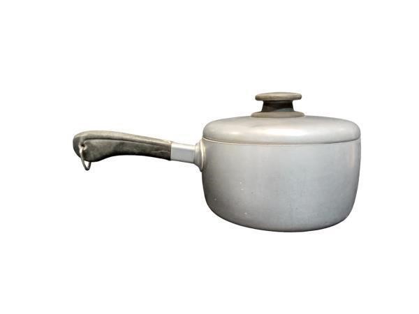 Vintage Aluminum Cooking Pot with Lid