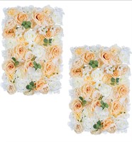 ($74) Flower Wall Panel Floral Backdrop - 2 Pcs