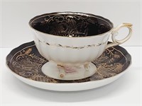 Tri-Footed Tea Cup & Saucer Made Japan
