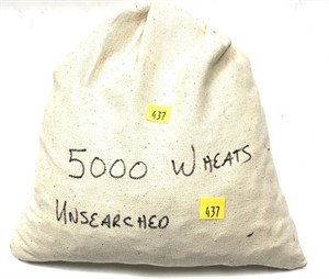 Bag of 5000 wheat cents