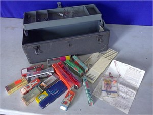 tackle box, EMPTY lure boxes