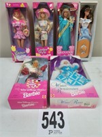 (6) Boxed Vintage Barbie Dolls