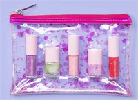 D1) New Nail and Lip Cosmetic Set Pouch - 0.38oz -