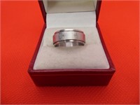 Stainless Steel Spinner Band Size 6.5
