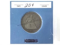 1875-S  20C COIN CASED