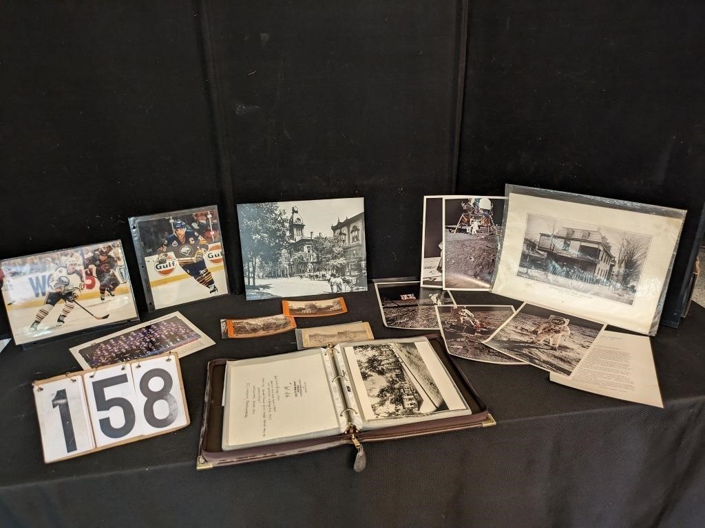 Assorted Photographs, Album, Hockey, Moon Landing