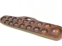 Vtg Mancala Game Board 33.5" L