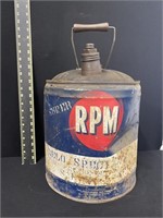 RPM Five Gallon Motor Oil Can