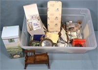 Box of Misc. Dollhouse Miniatures