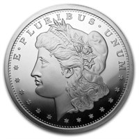 5 Oz Silver Round - Morgan Dollar