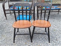 2 Hitchcock Wooden Chairs