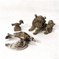 Small Metal Figures - Foo Dog Birds