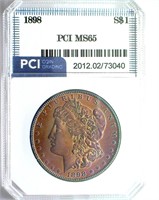 1898 Morgan PCI MS65 Gorgeous Color