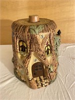 Tree House Ceramic Cookie Jar