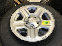 NO SHIPPING: set of 4 tires with rims: Goodyear
