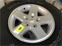 NO SHIPPING: set of 4 tires with rims: Goodyear