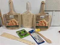 Pizza boards and utensils. All unused