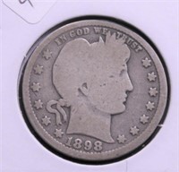 1898 BARBER QUARTER  G