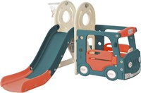 Merax 4-in-1 Kids Slide & Playhouse