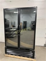 MasterBilt 2dr Glass Freezer - black - very clean
