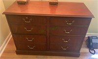 Kittinger mahogany file drawer cabinet with