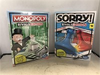 Monopoly - Rivals & Sorry! - Rivals Boardgames