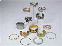 Vintage Cuff & Bangle Bracelets: Copper, Brass