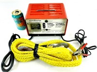 Chargeur batterie 6V-12V MOTOMASTER + câble de tir