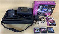 SEGA GAME GEAR W/ CASE (NEEDS WORK)