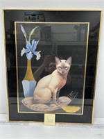 Also Fabio Framed Siamese Cat Print