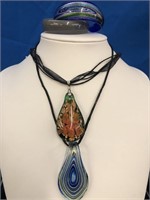 Vintage Art Glass Bracelets &  Necklaces