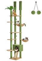 Pequlti Tall Cat Tree, Floor To Ceiling