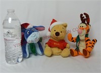 Winnie The Pooh, Tigger & Eyeore Christmas Plush