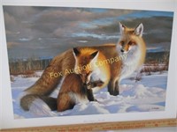 Winter's Children -Red Fox print by Nancy Glazier