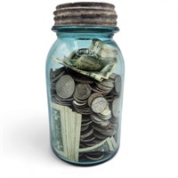 IRS $100 Bill in a Ball Jar
