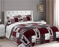 ELEGANT COMFORT 3PC SHERPA COMFORTER SET