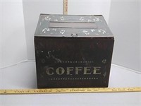 Antique JH Conrad & Co Coffee tin Box Chicago, ILL