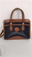 Dooney & Bourke leather purse-navy and brown