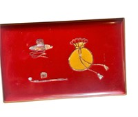 Red Lacquer Jewelry Box
