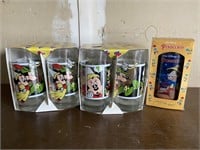 10 Disney Collectors Glass Cups
