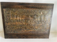 The Last Supper Engraved in Copper/Tin 22 x 17
