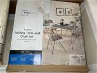 5 pcs folding table & chairs set