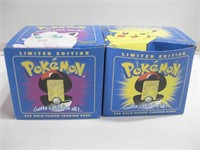 Two NOS Pokemon 23K Gold Plated Cards