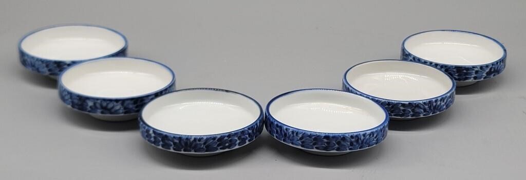 (6) Blue and White Small Condiment Dishes