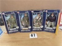 LOT OF 4 - 12" SOLDIERS OF THE WORLD ACTION FIGS.
