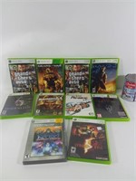 10 jeux vidéos XBOX 360 video games